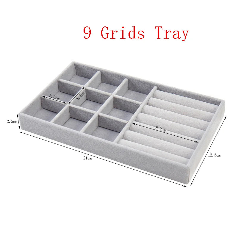 Luxora Velvet Jewelry Organizer Tray