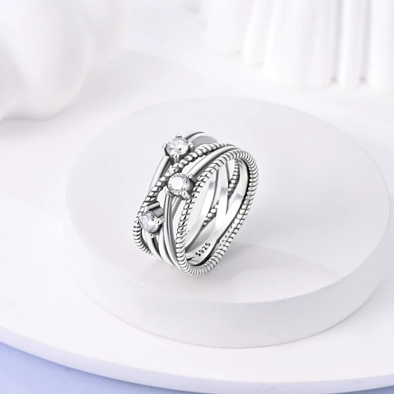 Luxora Sterling Silver Bow Ring