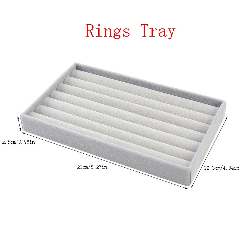 Luxora Velvet Jewelry Organizer Tray