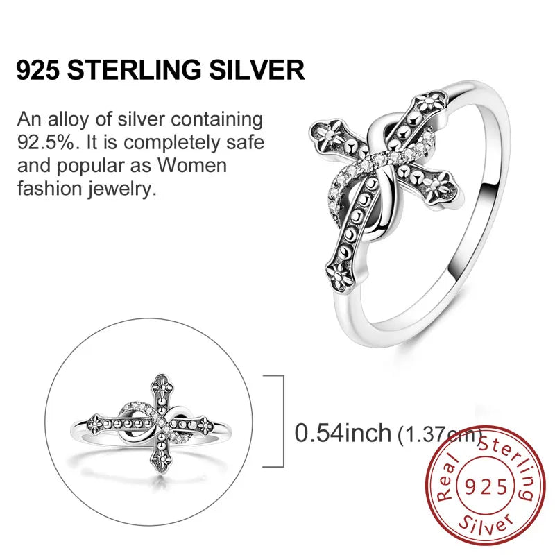 Luxora Sterling Silver Bow Ring