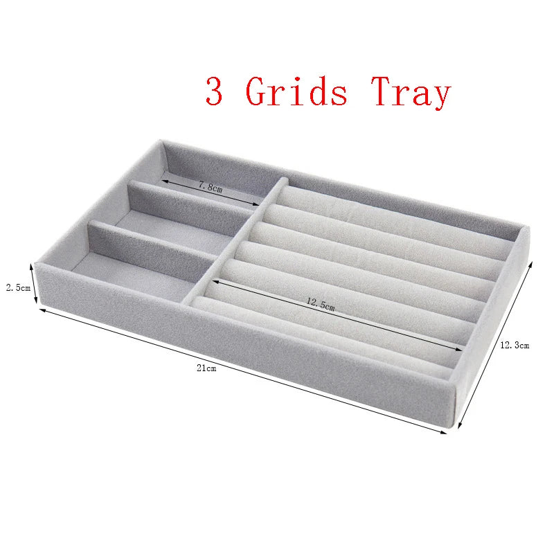 Luxora Velvet Jewelry Organizer Tray