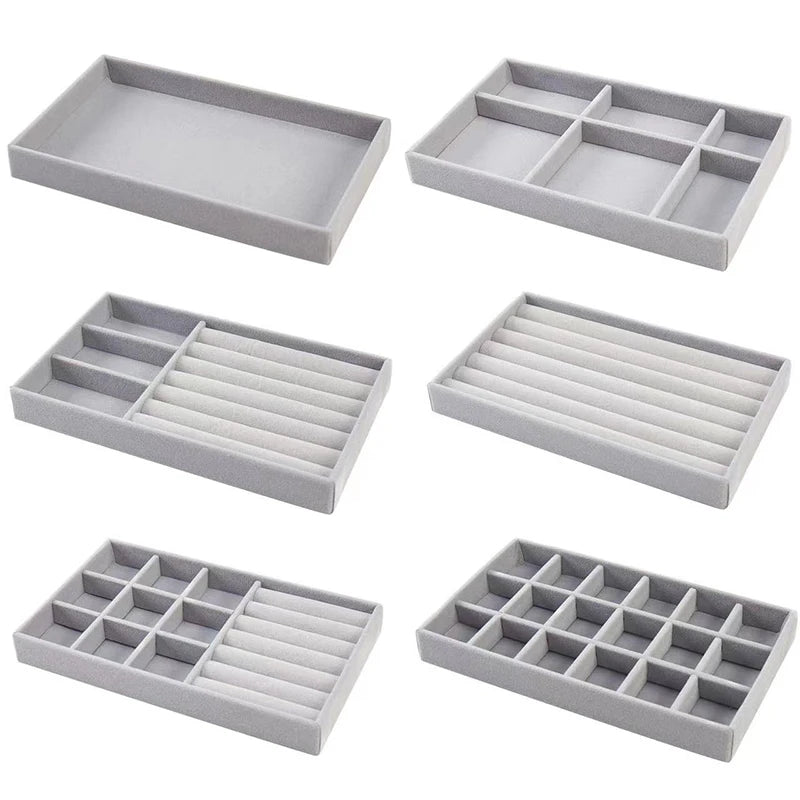 Luxora Velvet Jewelry Organizer Tray