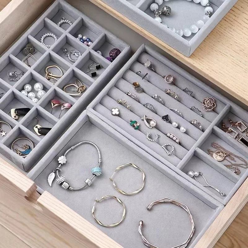 Luxora Velvet Jewelry Organizer Tray